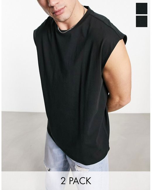 Another Influence 2-pack oversized tank tops in
