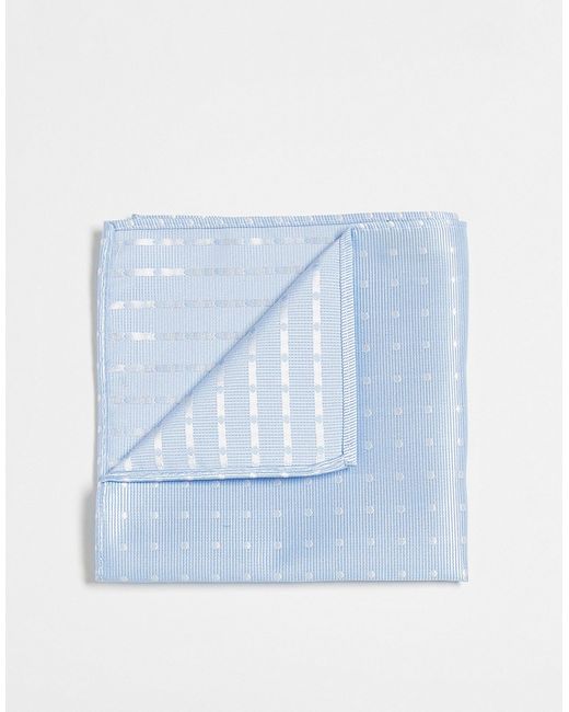 French Connection pocket square in sky with polka dot