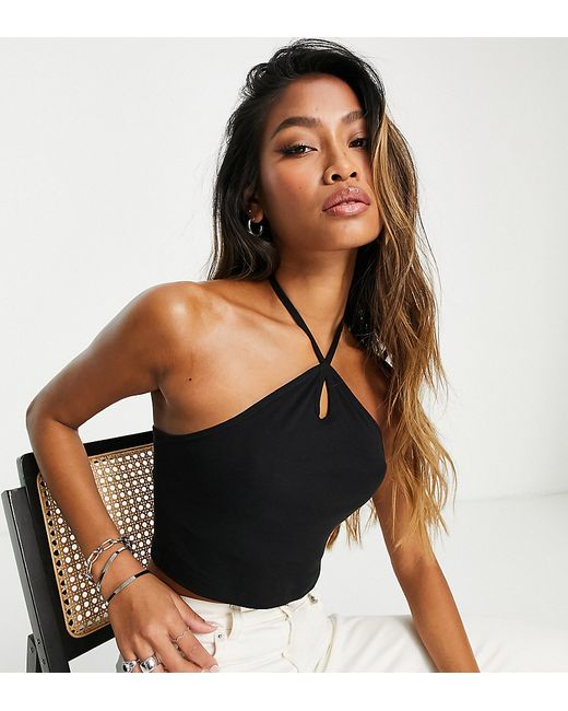 Only exclusive key hole halter neck top in