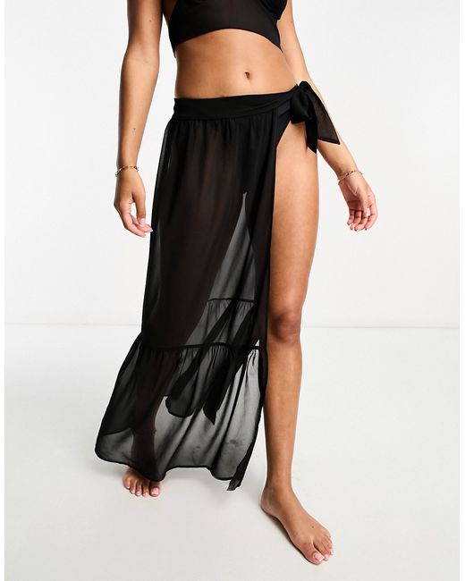 The Frolic almandine textured maxi sarong in part of a set