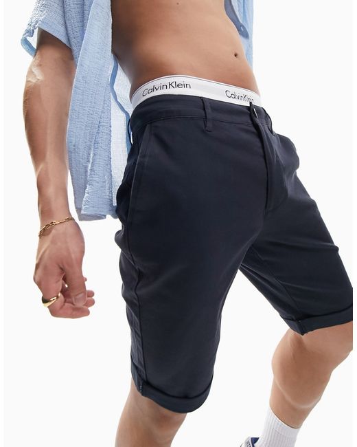 Asos Design skinny chino shorts in regular length