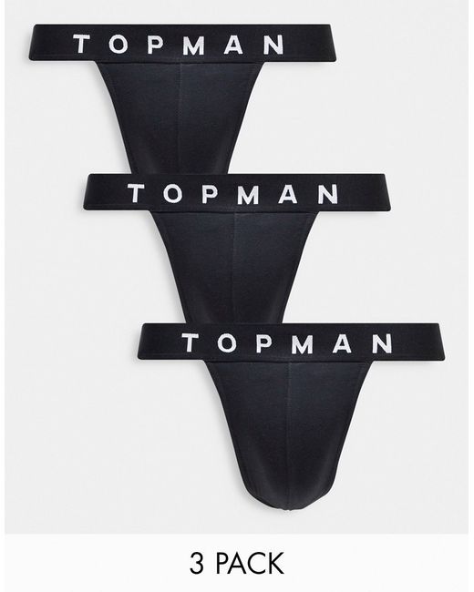 Topman 3 pack jocks in with waistband