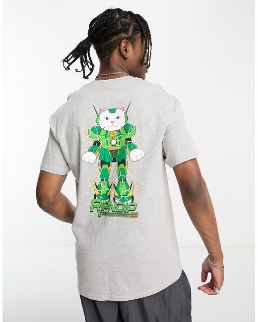 Rip N Dip RIPNDIP nermbot t-shirt in with chest and back print