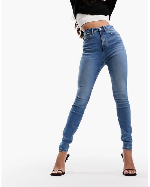 Asos Design Hourglass ultimate skinny jeans in mid