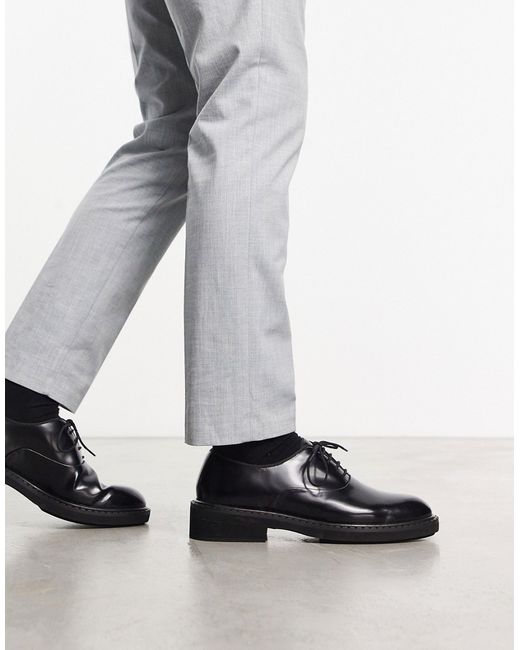 Asos Design chunky derby lace up shoes in patent leather