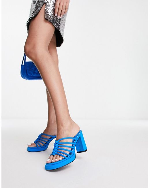 Glamorous caged heeled sandals in