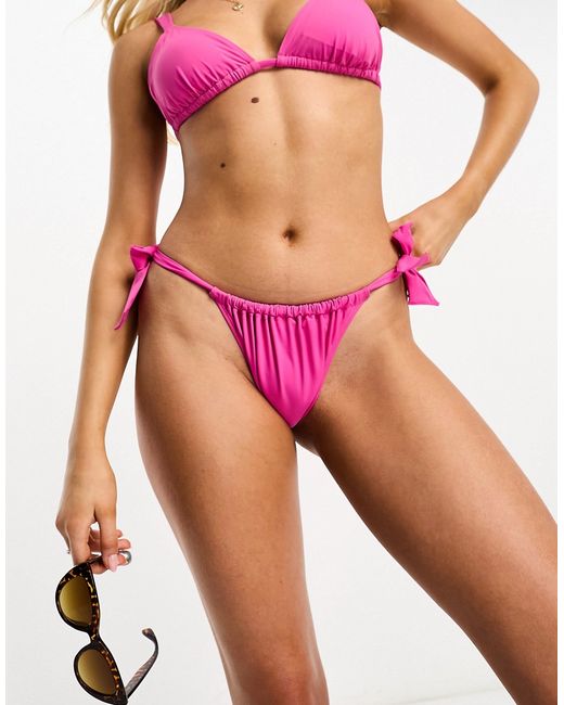 Other Stories adjustable bow bikini bottoms in