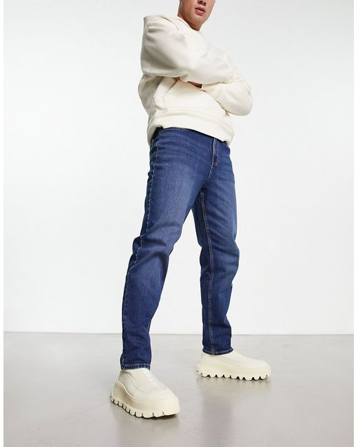 New Look tapered jeans in dark wash