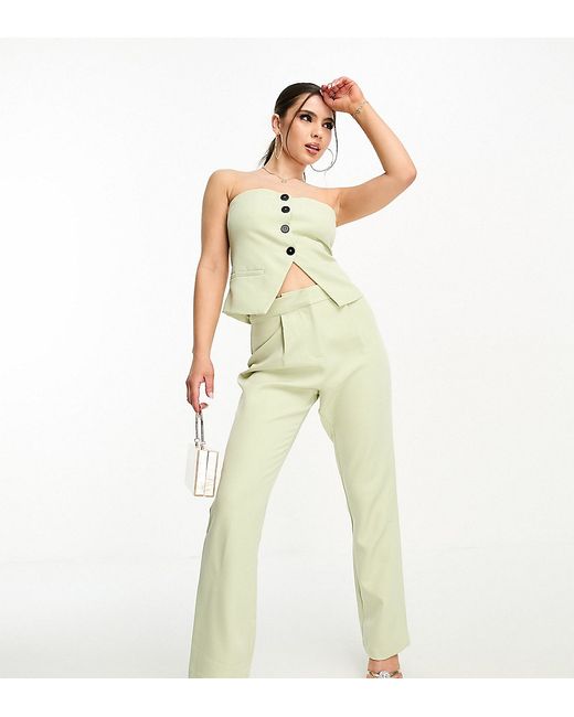 4th & Reckless Petite tailored side split pants in part of a set