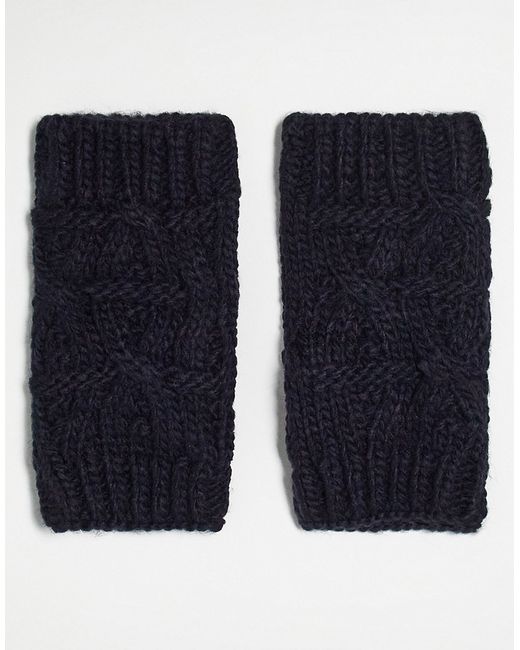 Boardmans textured knit mittens in