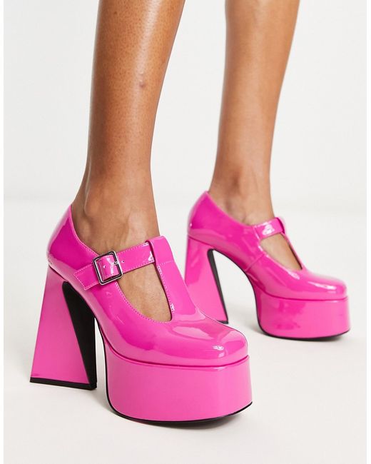 Koi Footwear KOI Raspberry Ripple heeled mary janes in