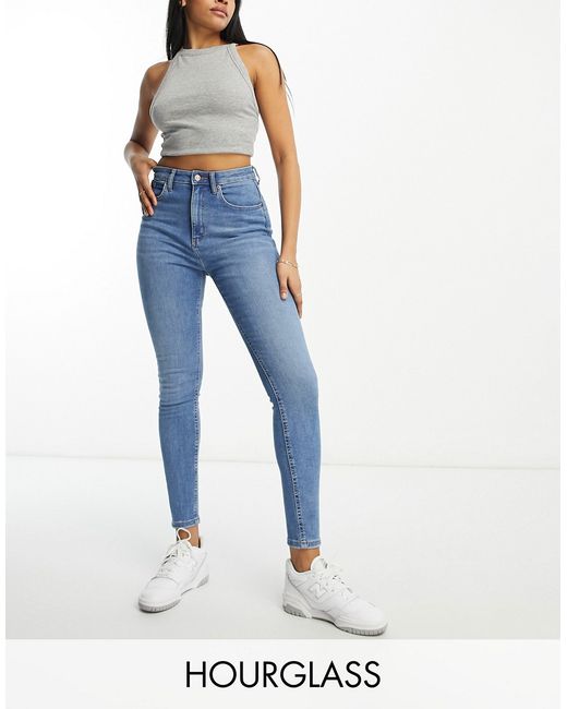 Asos Design Hourglass ultimate skinny jeans in mid