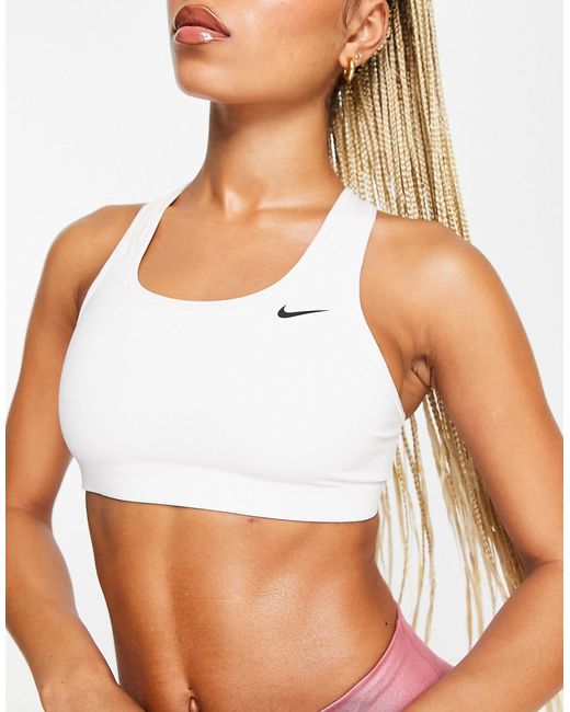 Nike Training Dri-Fit non-padded swoosh bra in