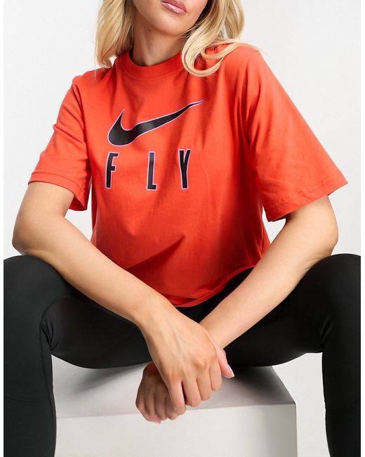 Nike Basketball Dri-Fit boxy fit Swoosh T-shirt in