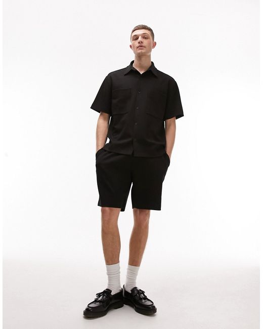 Topman premium oversized modal shorts in