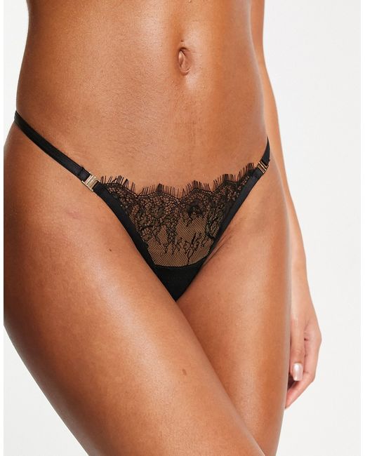 Bluebella Grace delicate eyelash lace string thong in