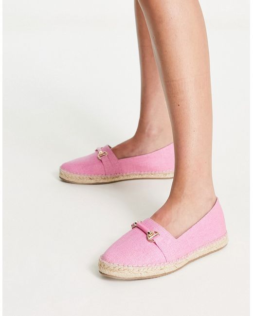 Dune London espadrilles with trim detail in canvas