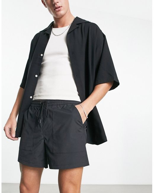 PacSun reed twill volley shorts in