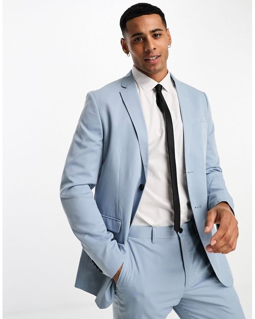 Jack & Jones Premium slim fit suit jacket in light