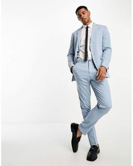 Jack & Jones Premium slim fit suit pants in light
