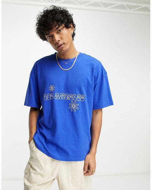 PacSun boxy stitch detail t-shirt in