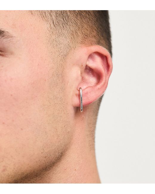 Asos Design sterling bar ear cuff in tone