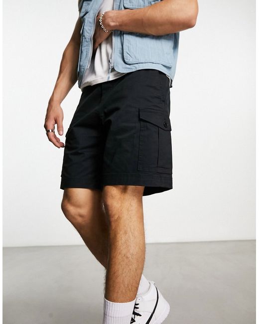Selected Homme cotton mix cargo short in