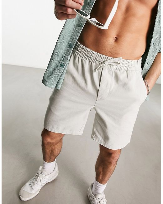 Only & Sons pull on twill shorts in