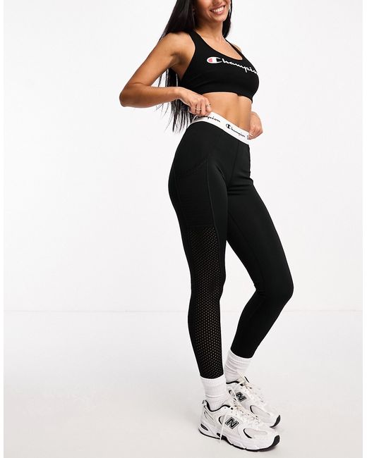 Champion Absolute 7/8 leggings in and white