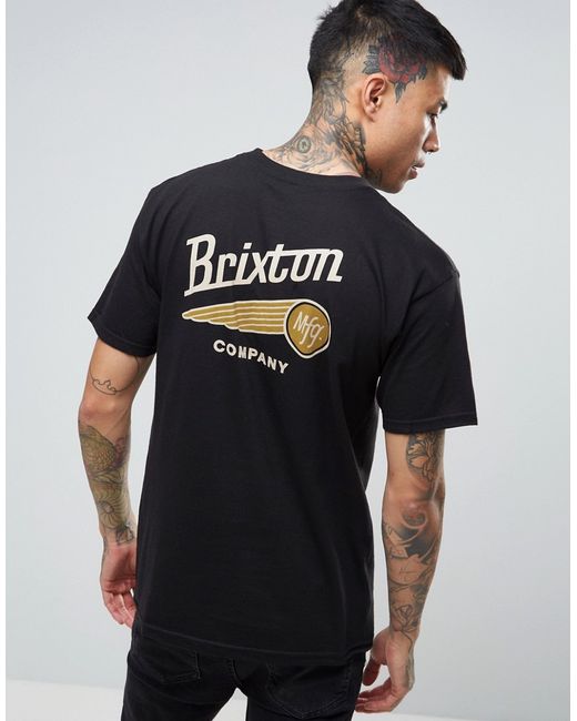 Brixton Maverick T-Shirt With Back Print