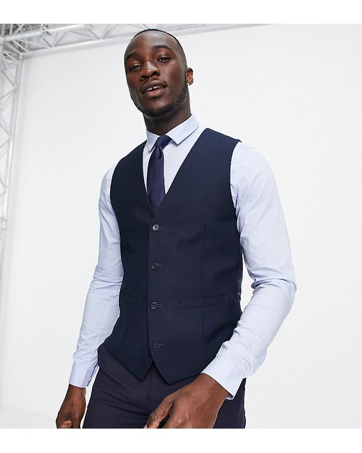 French Connection Tall slim fit dinner suit vest in