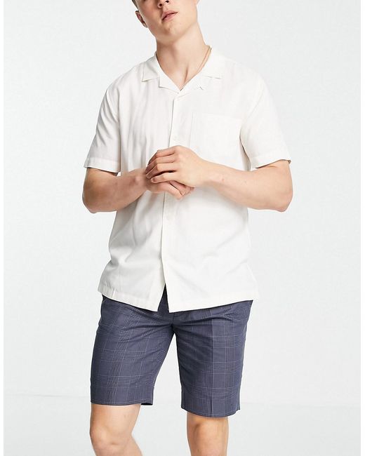 Asos Design tapered smart shorts in check
