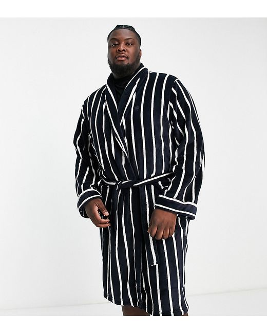 French Connection Plus robe in and ecru stripe