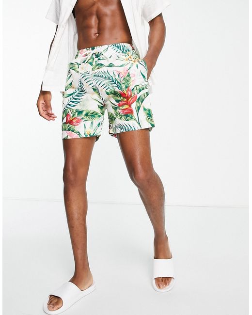 Aeropostale swim shorts in tropical print