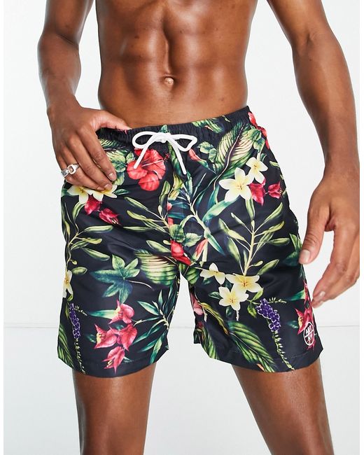 Aeropostale swim shorts in tropical print