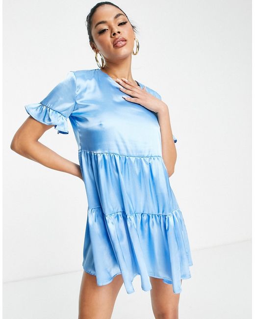 First Distraction The Label short sleeve smock dress in