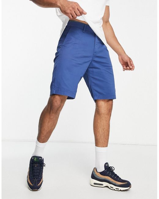 Lee regular fit cotton chino shorts in mid MBLUE