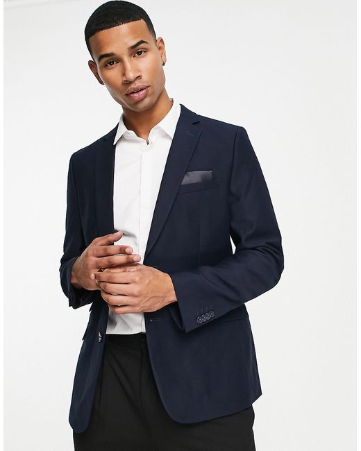 French Connection plain slim fit suit jacket in