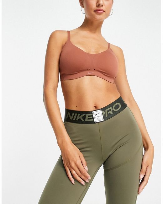 Nike Training Dri-FIT Alate Minimalist light support padded bra in