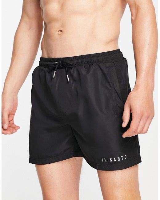 Il Sarto logo swim shorts in