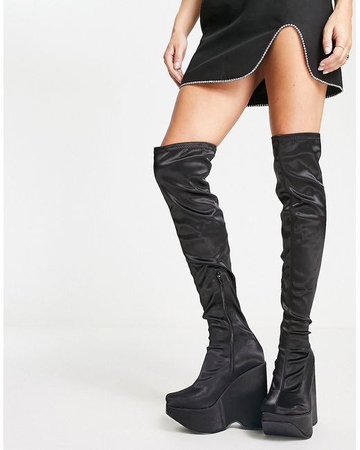 Public Desire second skin over the knee boots in