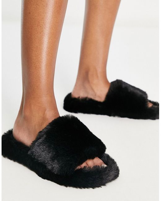 Loungeable super fluffy slider slipper in