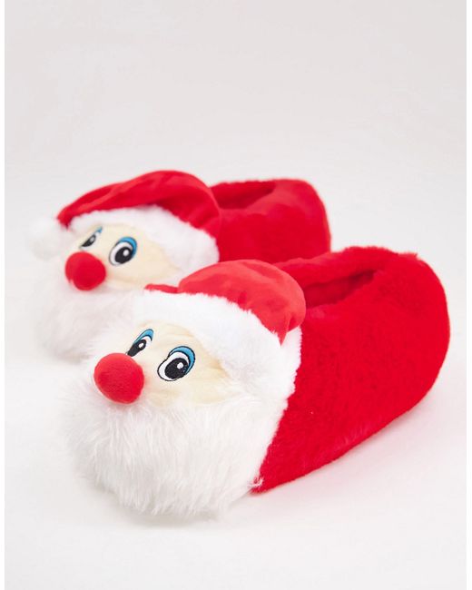 Loungeable christmas santa slippers in