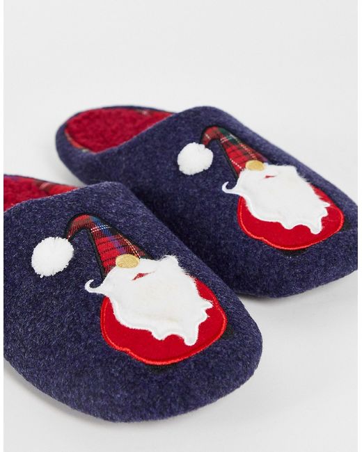 Totes christmas santa slipper in