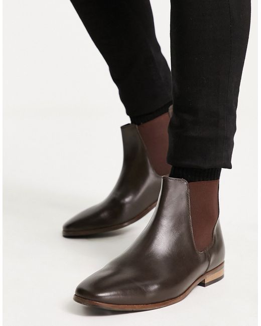French Connection leather Chelsea boots in