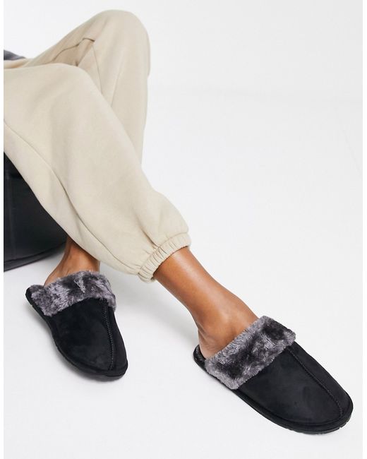 Truffle Collection classic mule slippers in