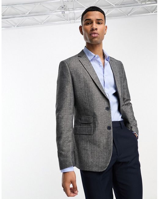 French Connection suit jacket in herringbone