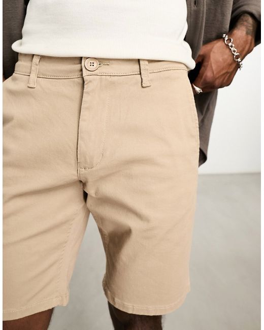Only & Sons slim fit chino short in