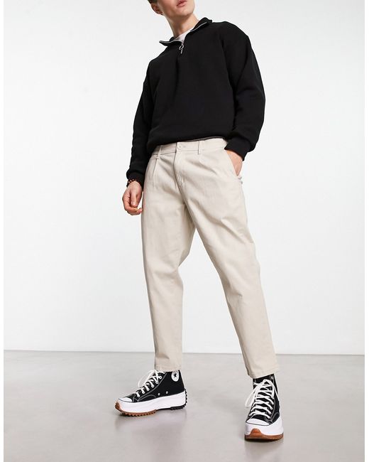 Only & Sons slim fit cropped chinos in