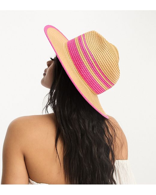 South Beach fedora printed hat in hot